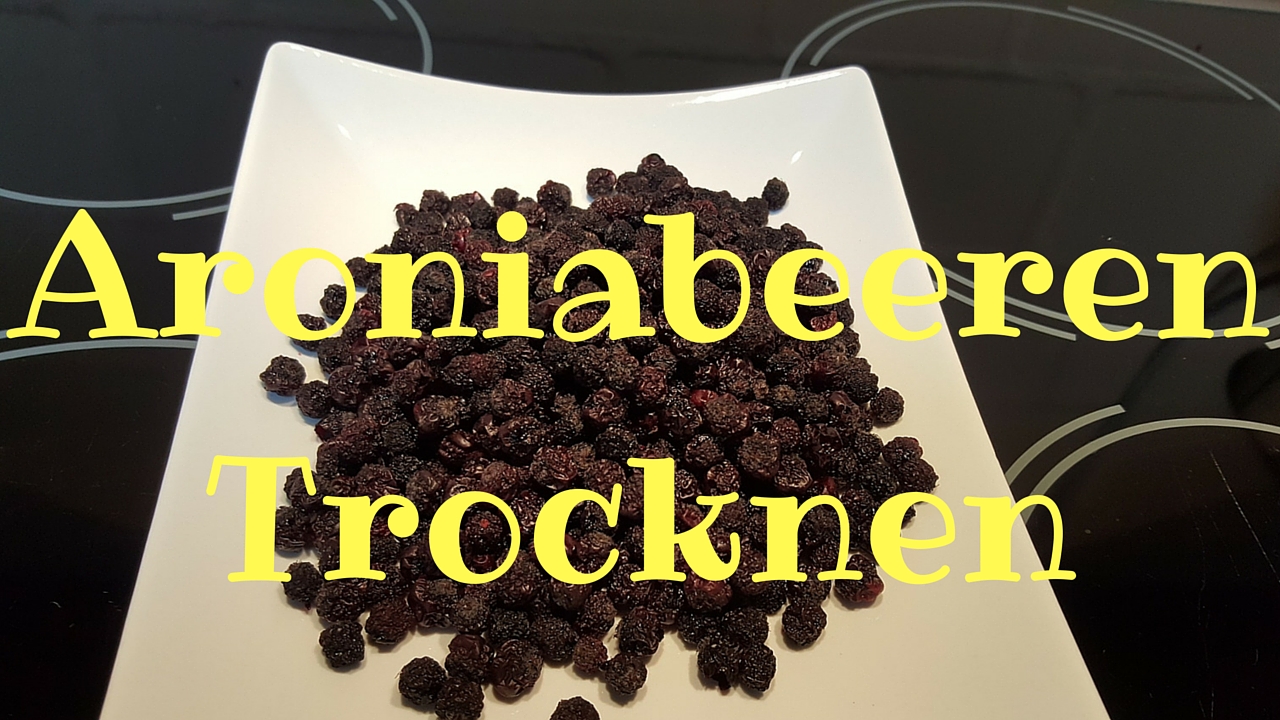 Aroniabeeren trocknen frische Aroniabeeren trocknen