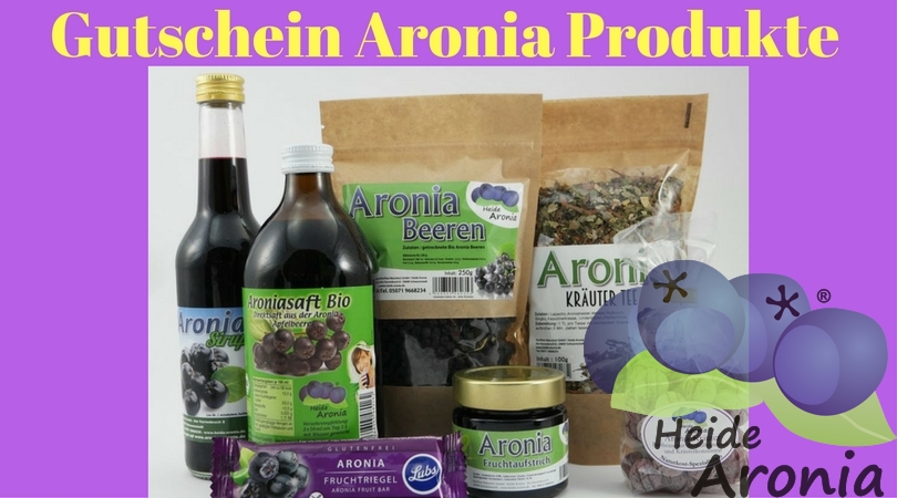 Gutschein Aronia Produkte