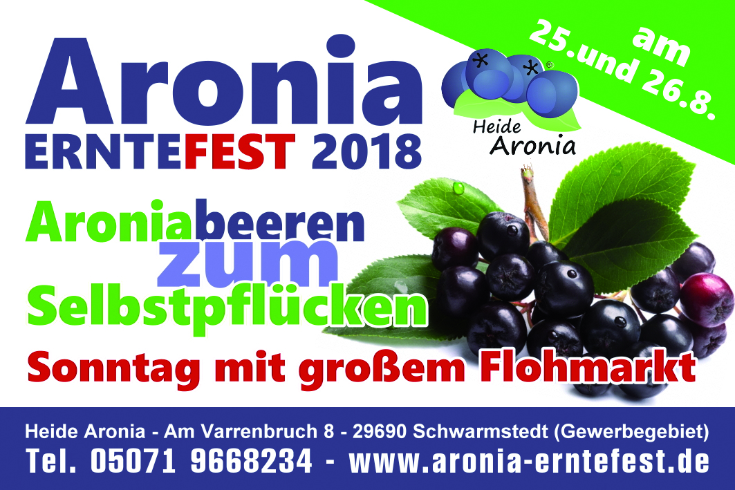 Aronia Erntefest 2018 Schwarmstedt